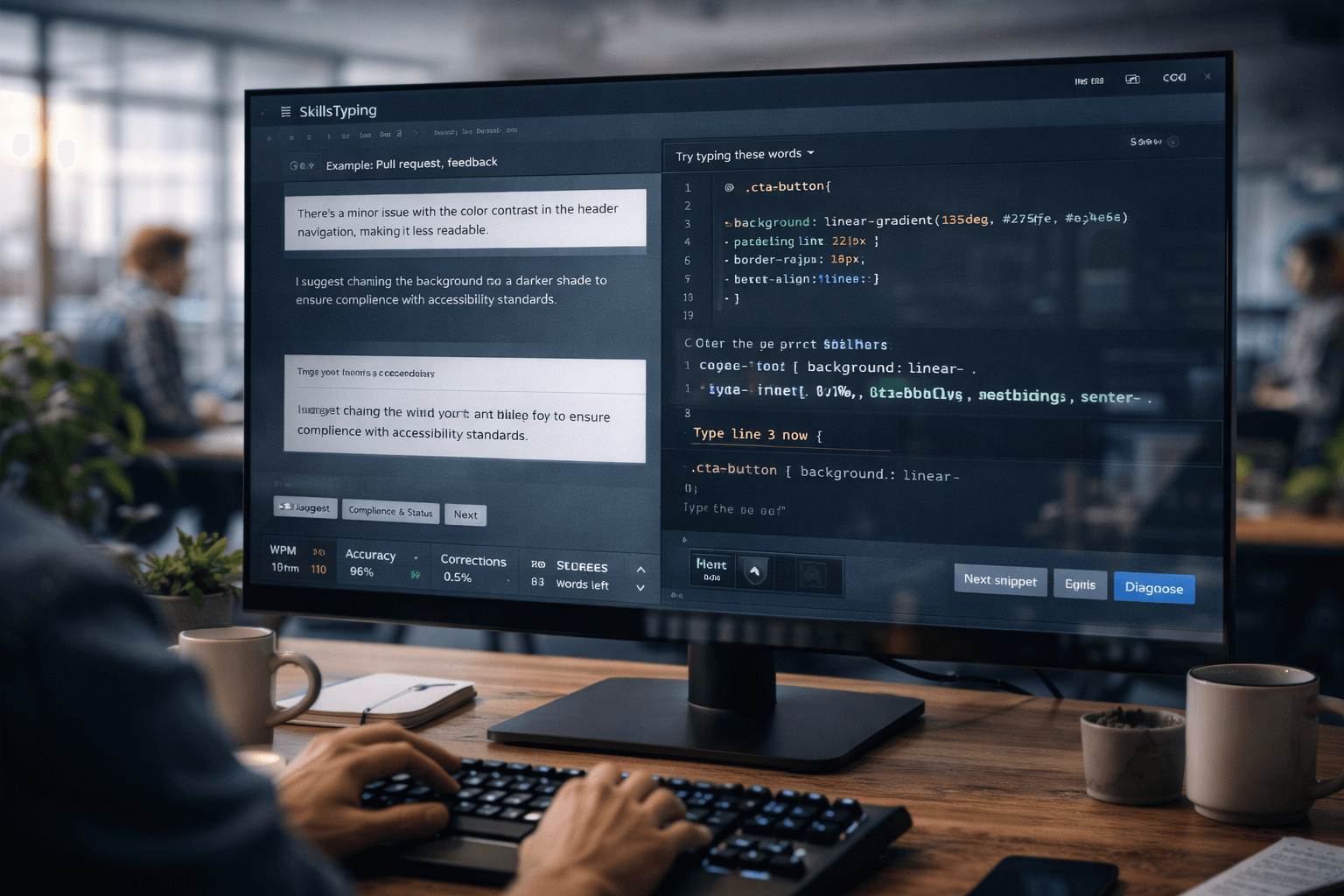 Context: training in the app