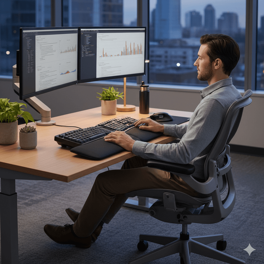 Typing habits and ergonomics